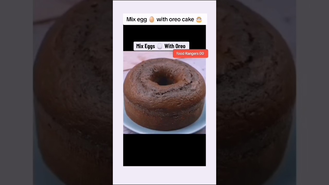 Mix eggs 🥚 with Oreo cake 🎂/ #foodrangers #youtube #youmy #food #enjoyed