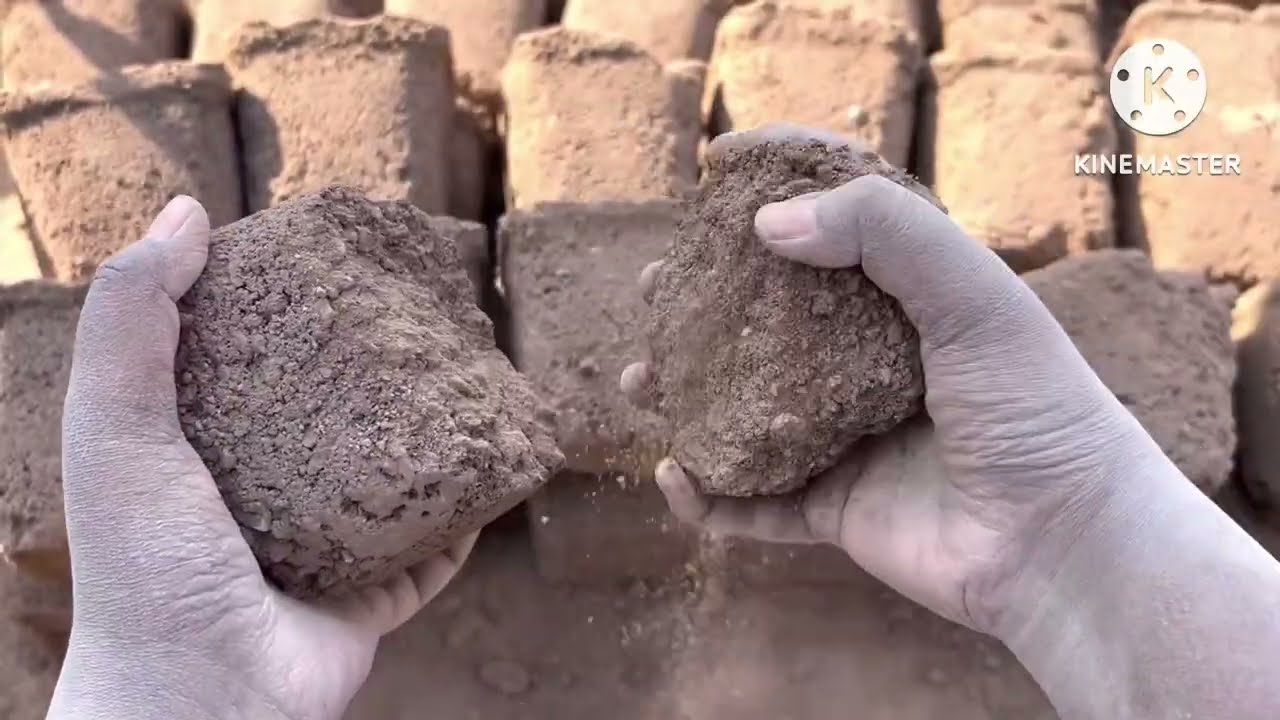 ASMR ~ Brown Stone Texture Floor Water 💦 Crumbling #crunchycrumbles 