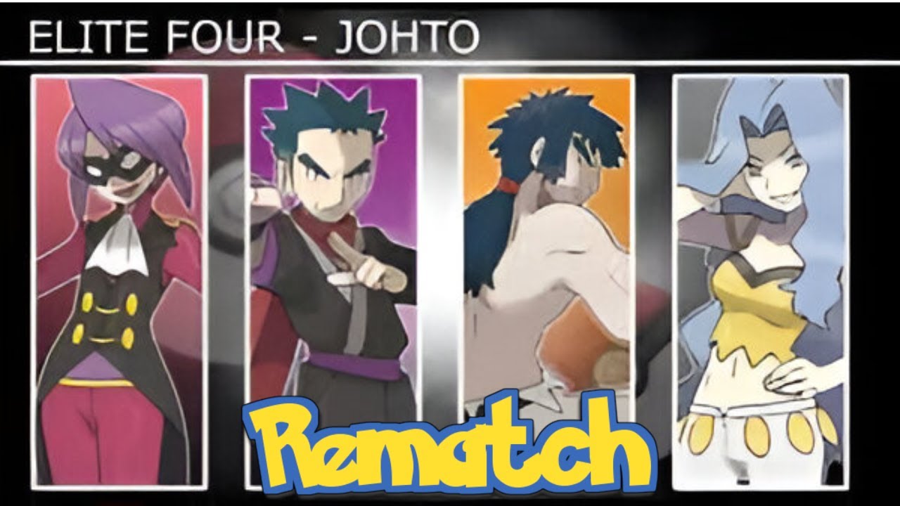 All Elite Four Battles (Rematch) - Pokemon HeartGold & SoulSilver