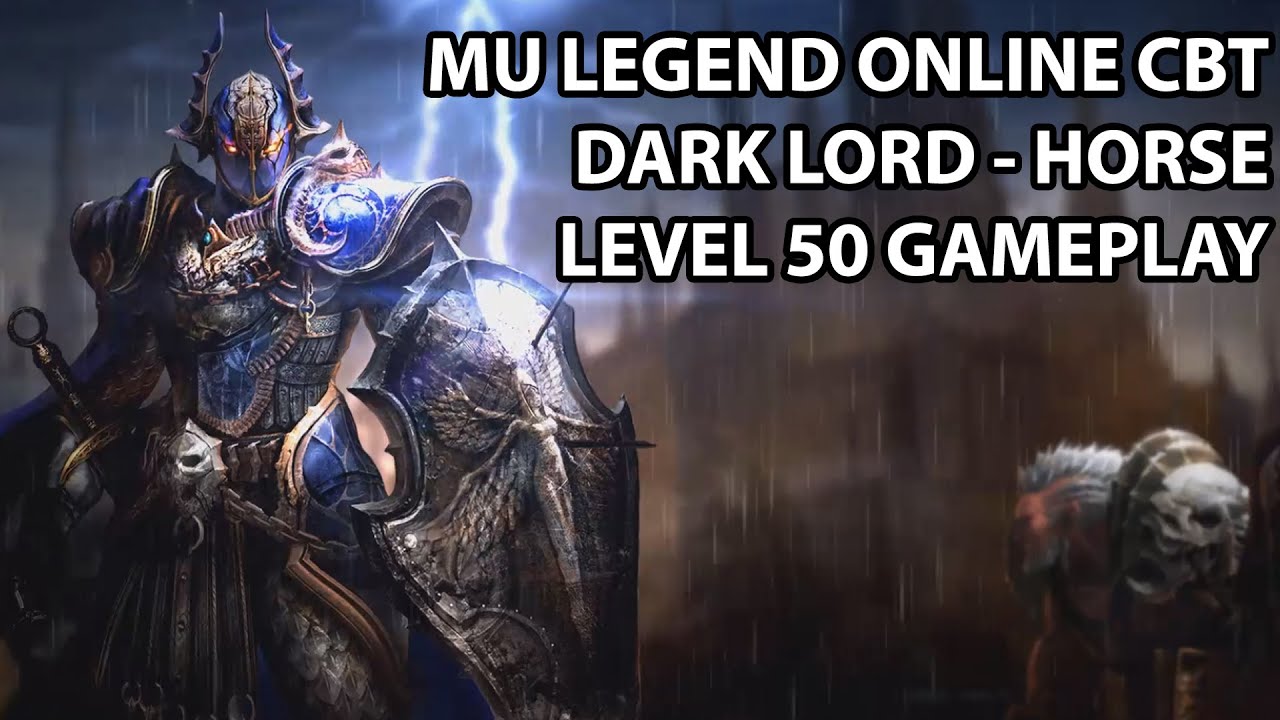 MU Legend Online CBT Level 50 Dark Lord Horse Gameplay