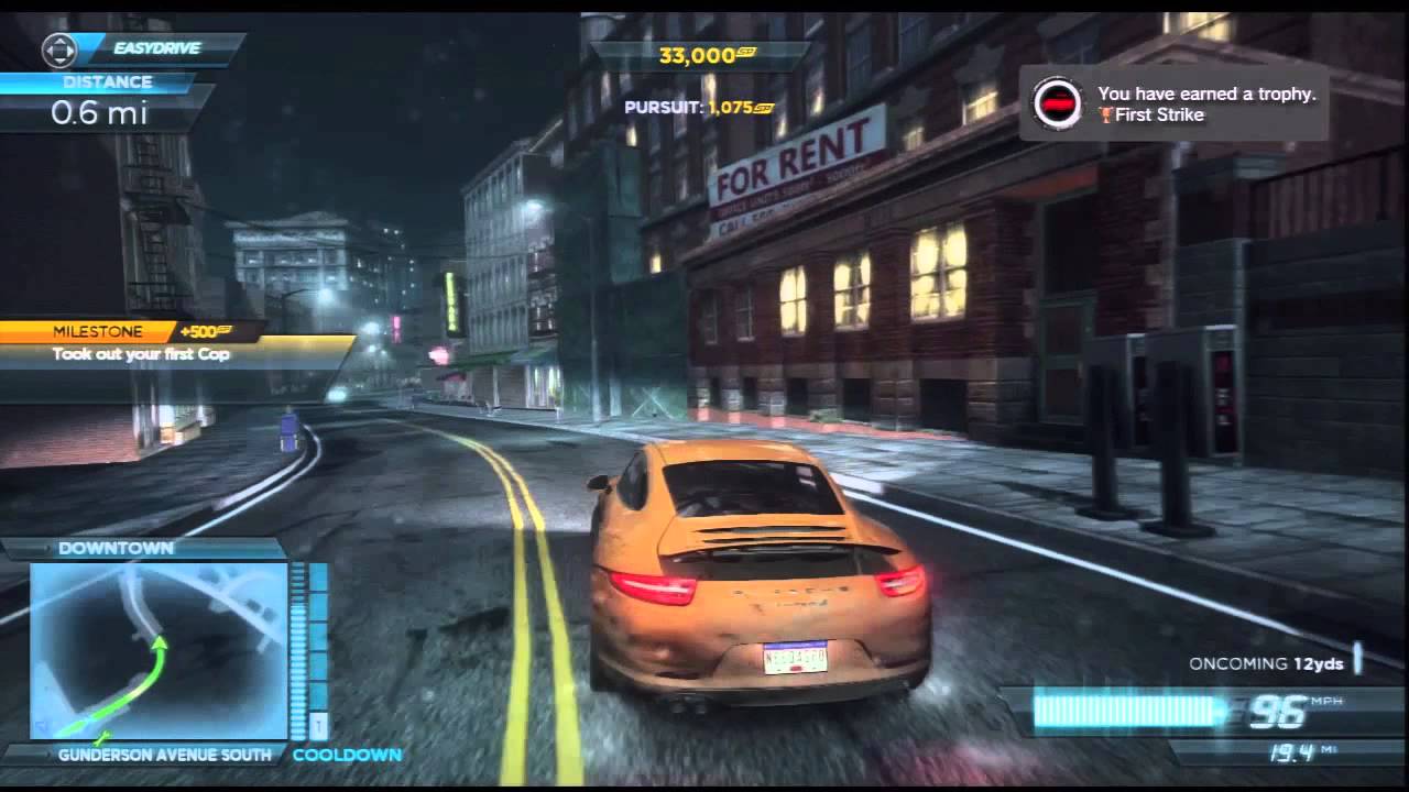 Need For Speed Most Wanted First Strike Trophy Guide