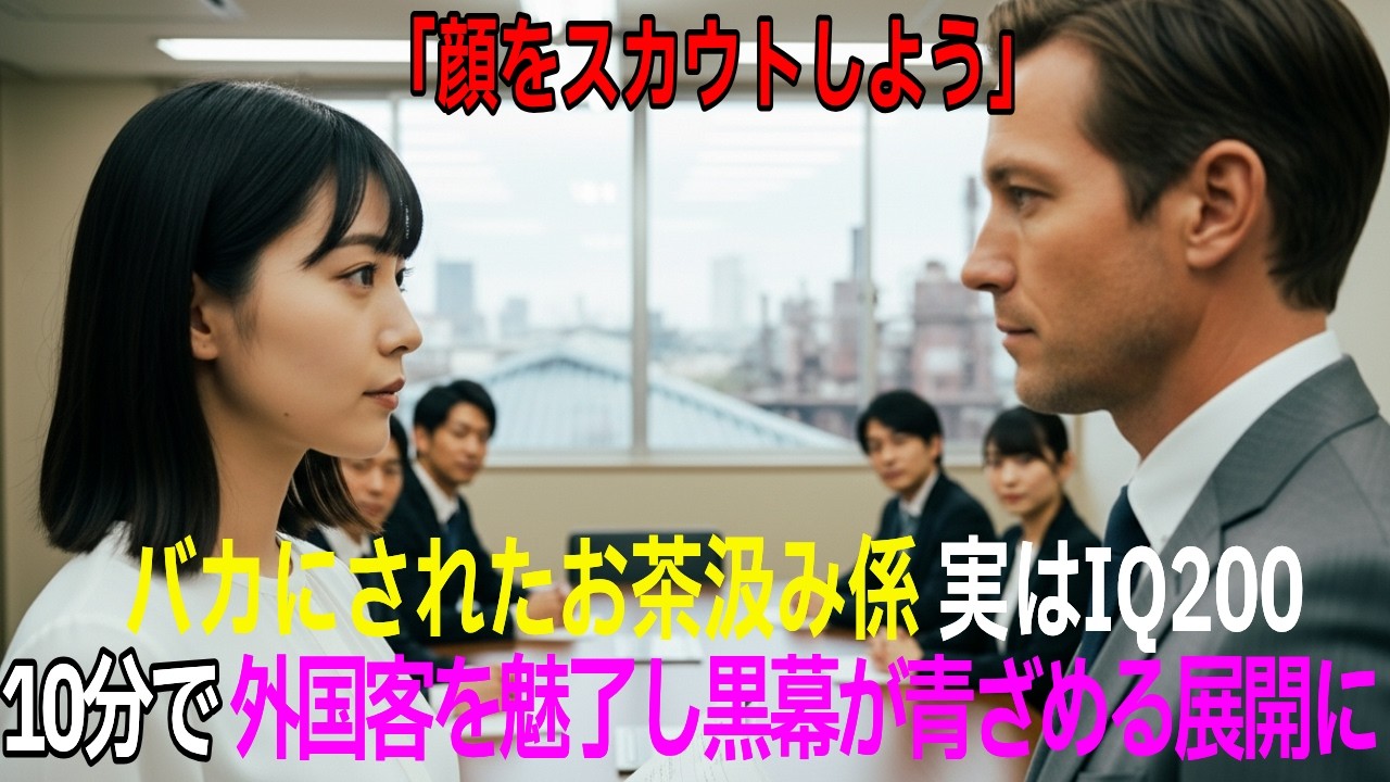 「顔だけの中卒女」と見下された工場の契約社員、取引停止の危機にIQ200の頭脳と流暢な英語で会社を救い、買収を企んだ工場長が没落する展開【感動する話】【朗読】