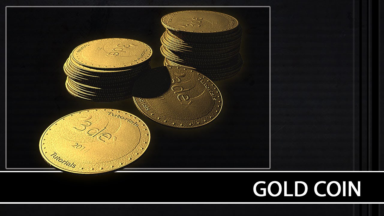 Autodesk Maya 2014 - Gold Coin, Metal