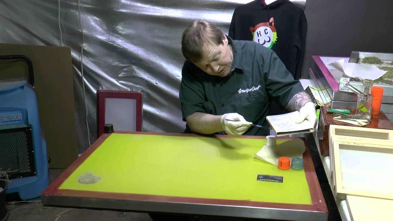 How To Make Hashish Extractions / Cannabis Medicine