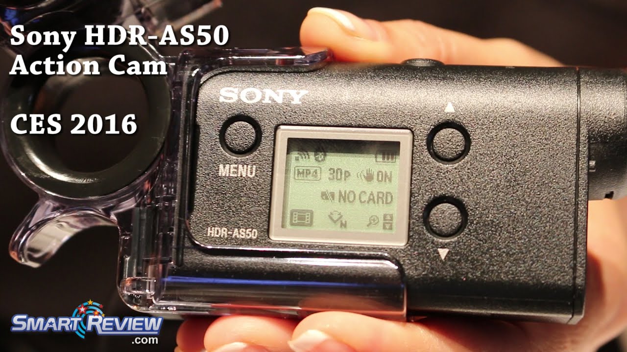 CES 2016 | Sony HDR-AS50 Action Cam Demo | Steadyshot Camera