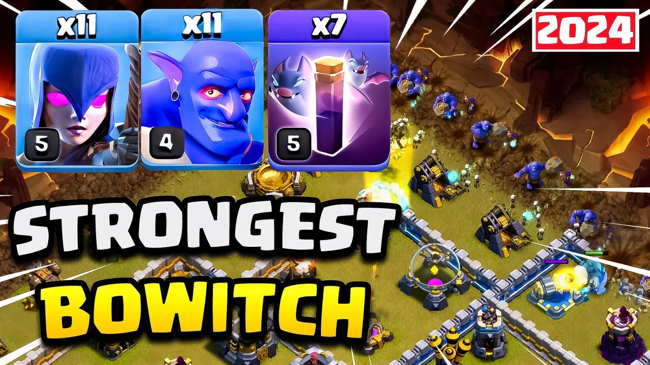 Стратегия атаки летучих мышей Th12 BoWitch | Атака летучих мышей Bowler Witch Spell от Th12 | Луч...