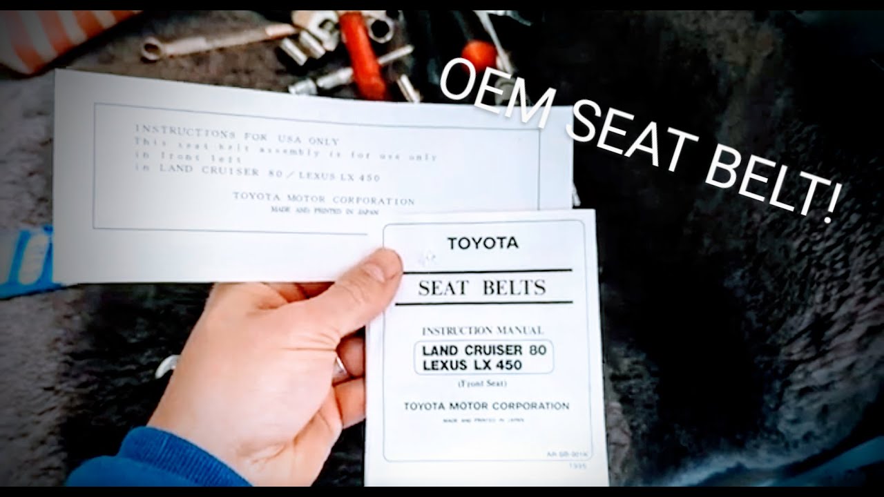 Seat Belt Replacement 80 series land cruiser - 1993 - 1FZ-FE