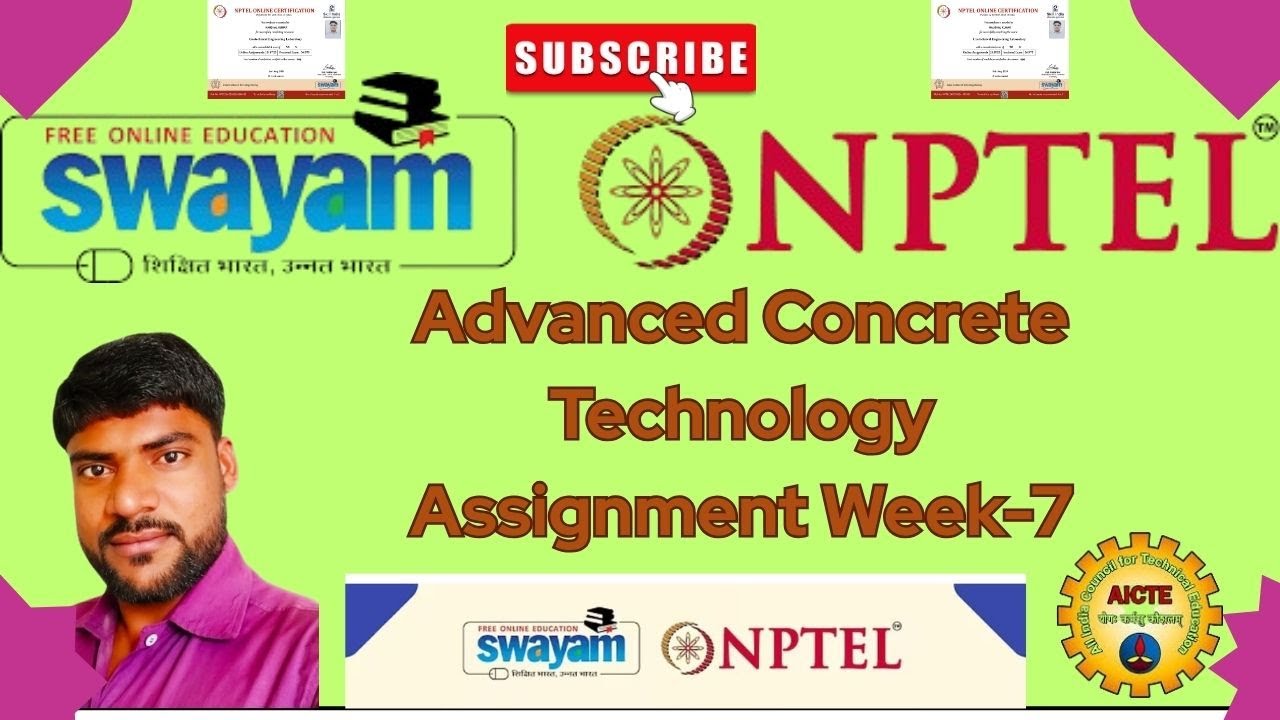 Advance Concrete Technology Week-7 Onlinenptelassignment Session July to Dec-2025 #nptelassignment