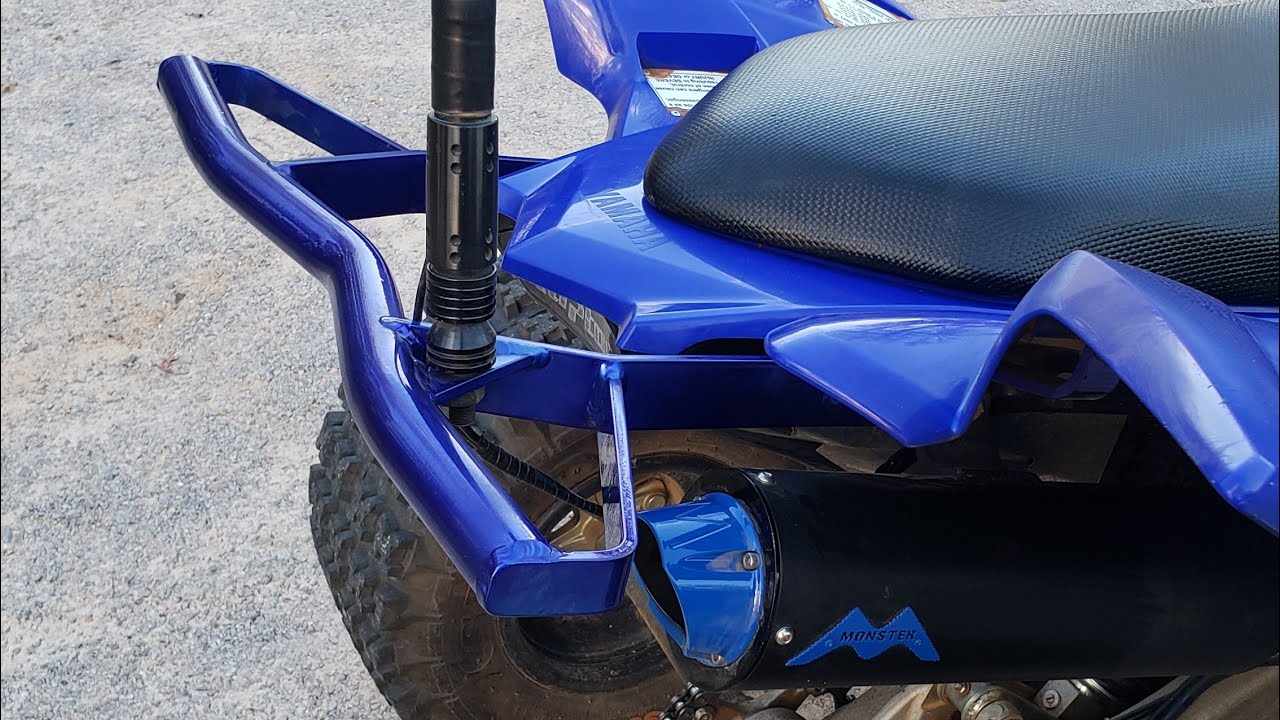 David Cote Grab Bar and LED Pole Install Raptor 700r