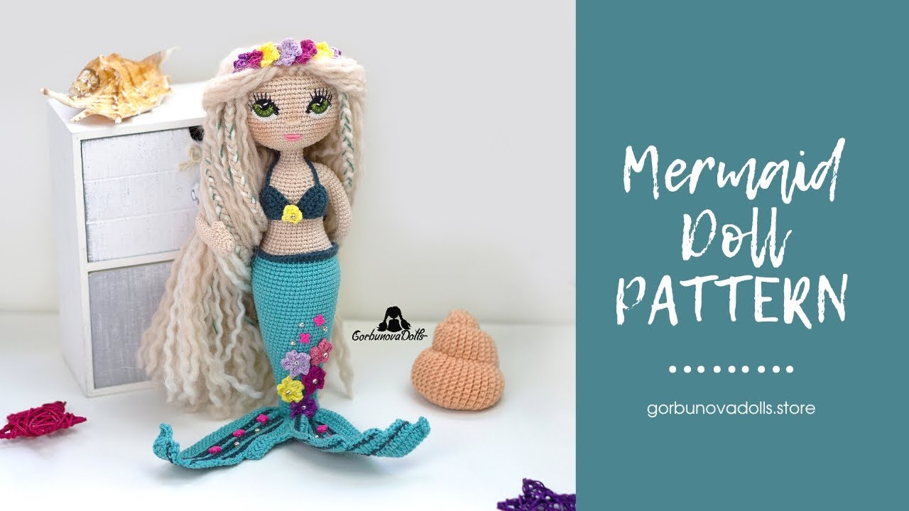Mermaid Crochet Pattern (PDF Pattern in English)