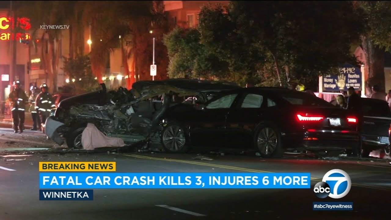 Video: 3 killed, at least 6 injured in multi-car crash in Winnetka l ABC7