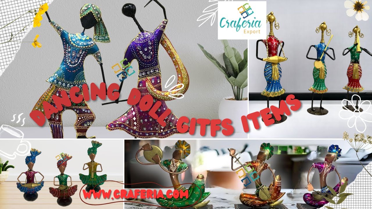 Colourful cheering folk Dancing couple ethnic showpiece/tabletop/home decor/ Latest gifts Collection