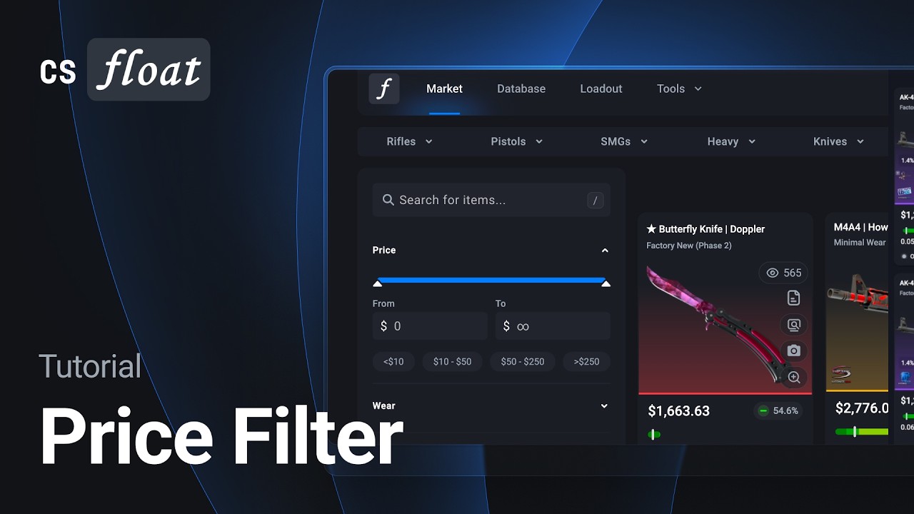 CSFloat Price Filter Tutorial: Find Skins Within Your Budget