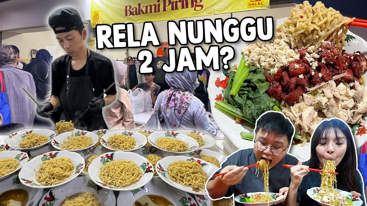 BAKMI PIRING, NGANTRINYA 2 JAM BARU KEBAGIAN !! SEENAK APA YA&hellip;
