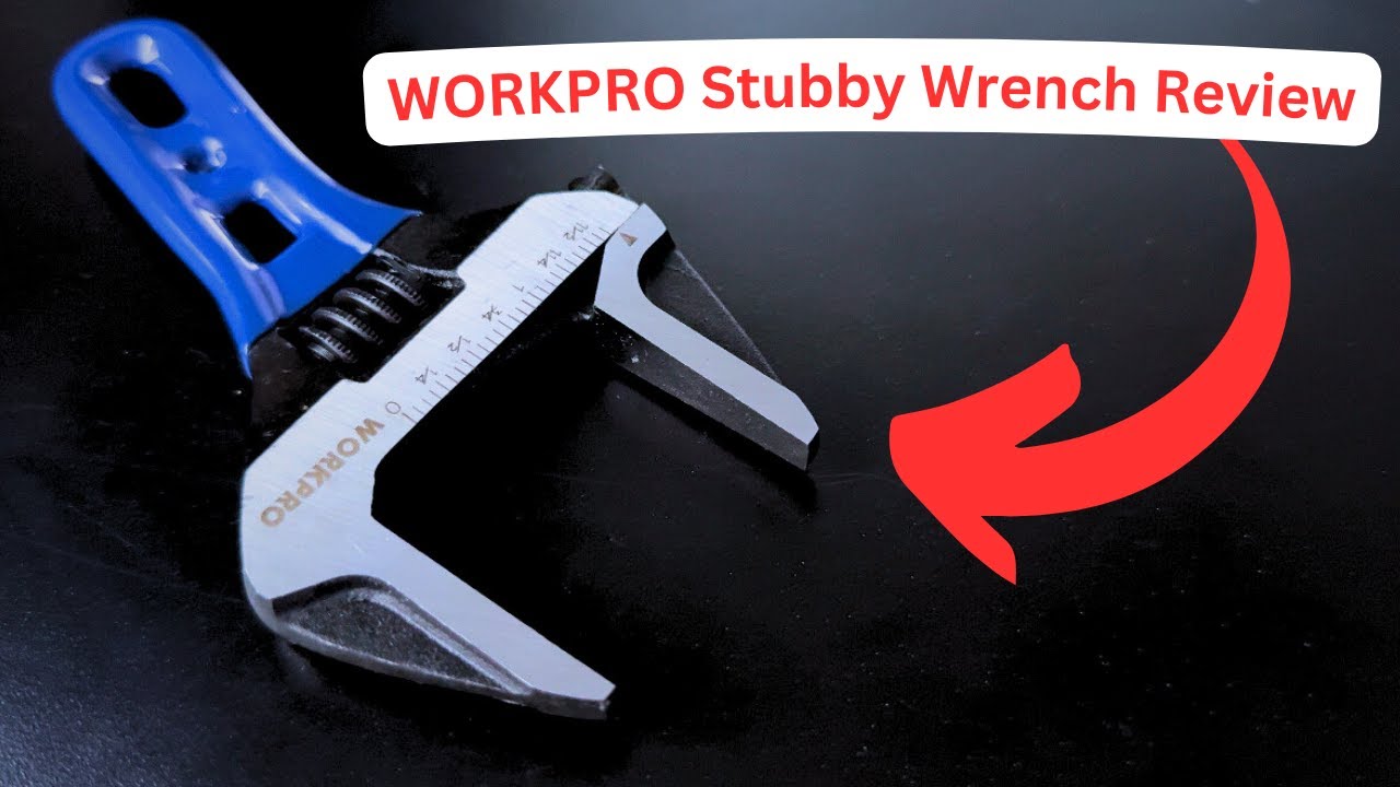 WORKPRO 6-Inch Stubby Adjustable Wrench | Ideal for Small Spaces |
