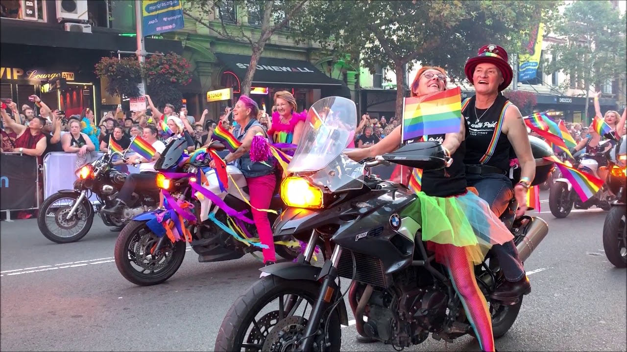 Dykes on Bikes at Sydney Mardi Gras 2019