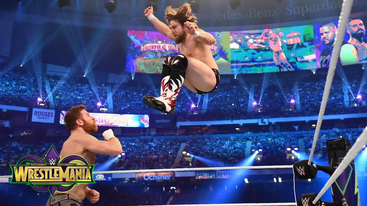 Daniel Bryan unleashes on Sami Zayn and Kevin Owens during his in-ring return: WrestleMania 34