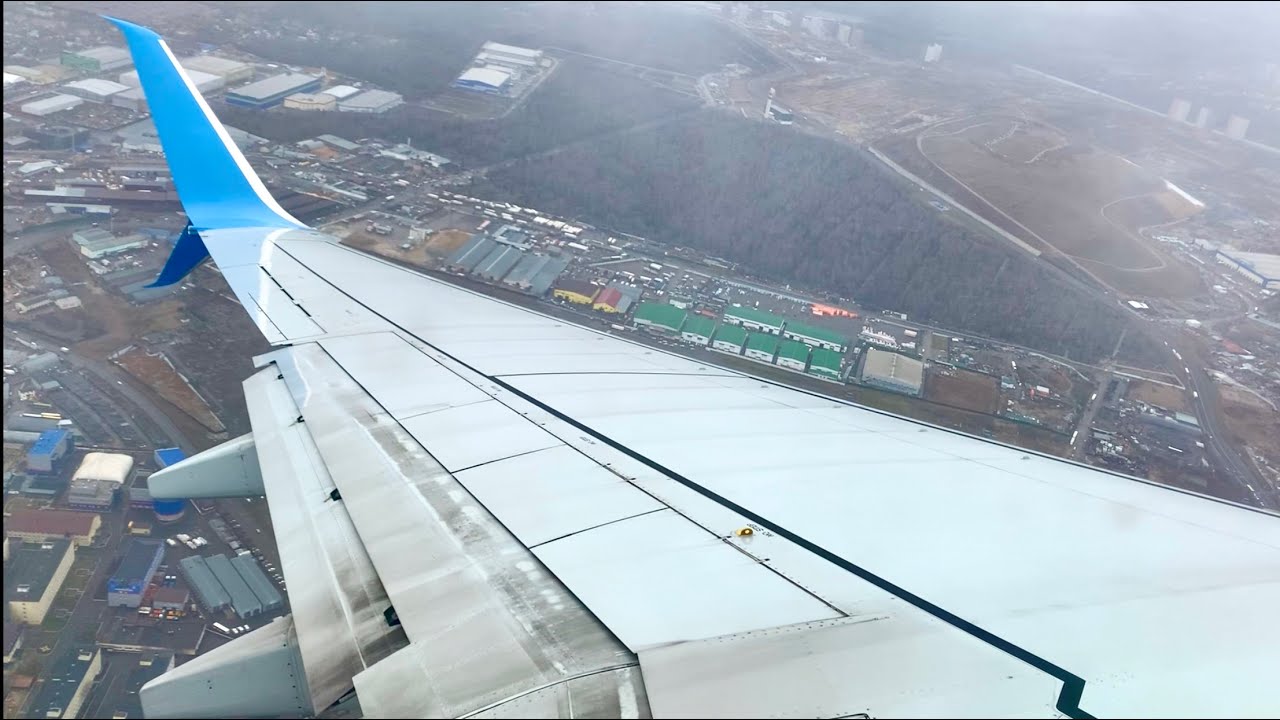 Посадка в ураган Победа Boeing 737-800