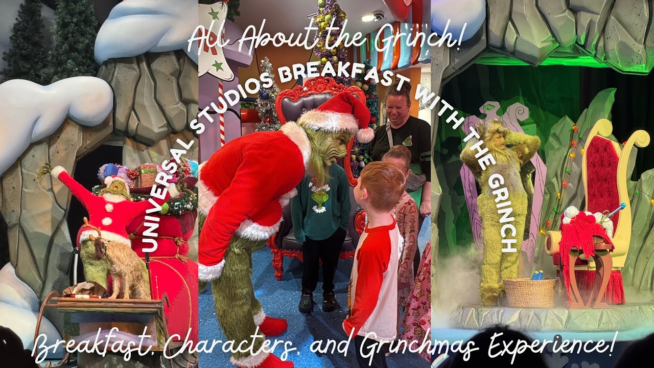Breakfast with The Grinch at Universal Studios Orlando! | Grinchmas | Zach’s World