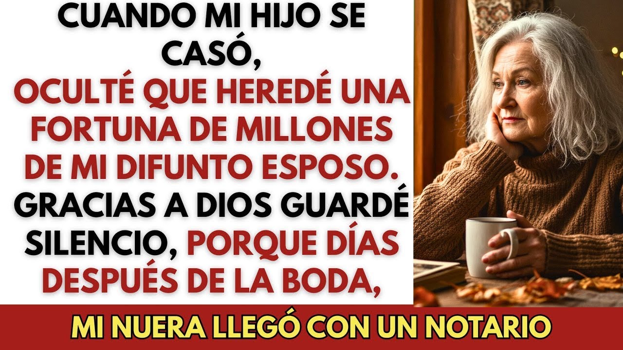 Cuando mi hijo se casó, no lo mencioné; heredé 150 millones de pesos de mi esposo. Gracias a Dios…