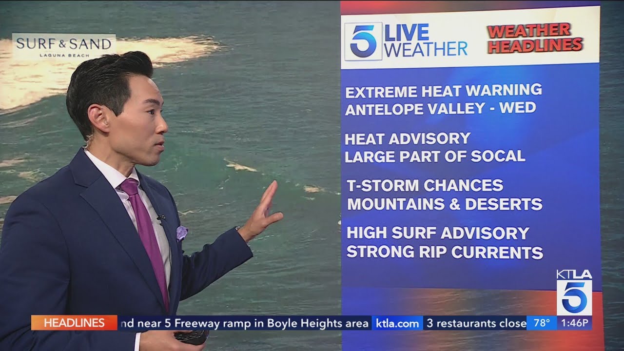 Heat advisory is in place for much of Southern California