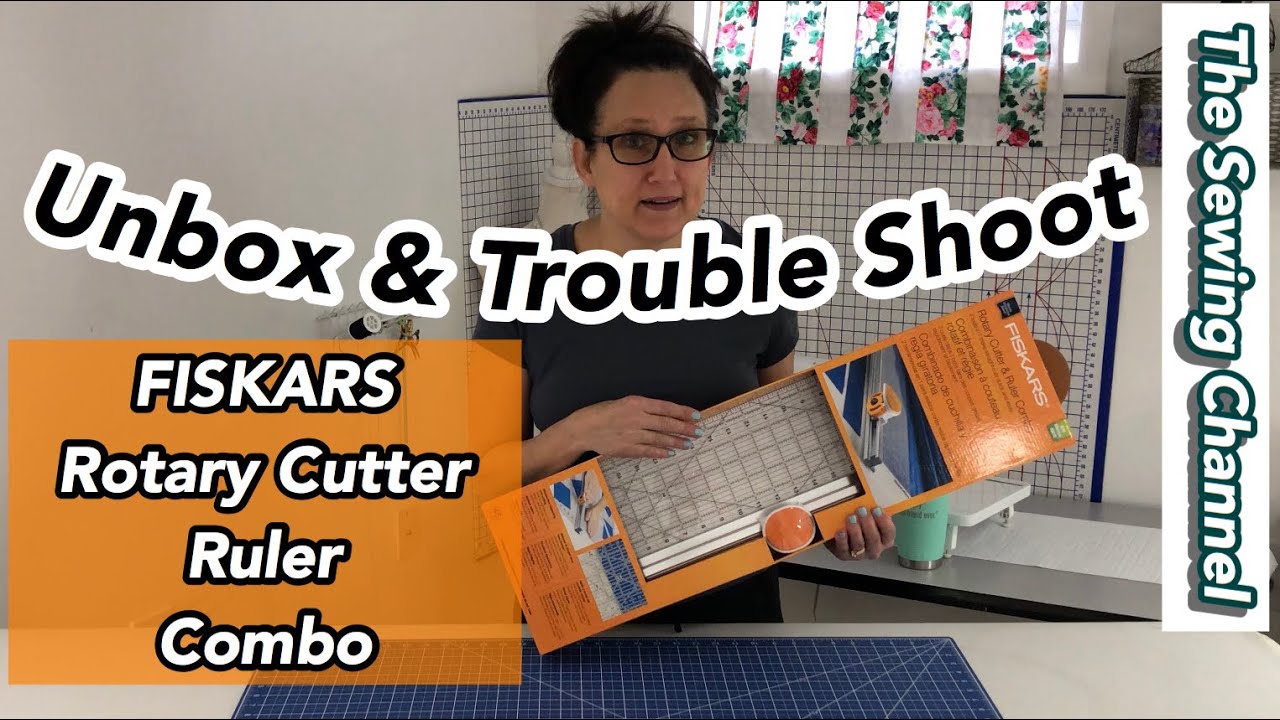 FISKARS Rotary Cutter Ruler Combo Unboxing Review ~ The Sewing Channel