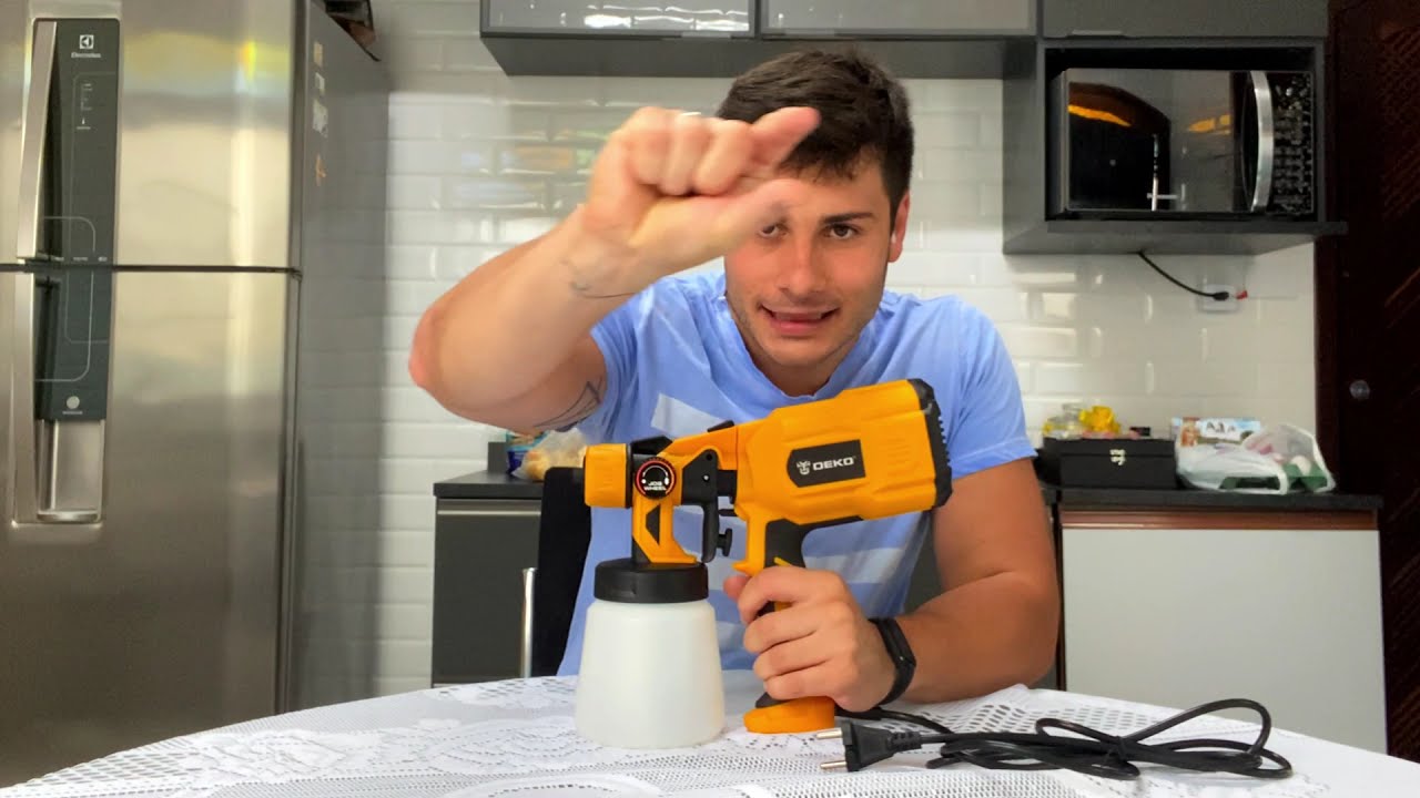PISTOLA DE PINTURA ELETRICA DEKO - REVIEW