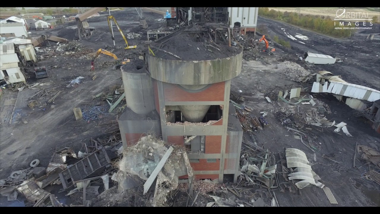 big k the Kellingley colliery from above