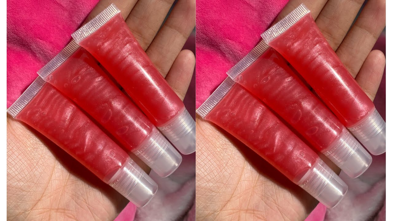 How to make Shimmer Pink Lipgloss 💋💕