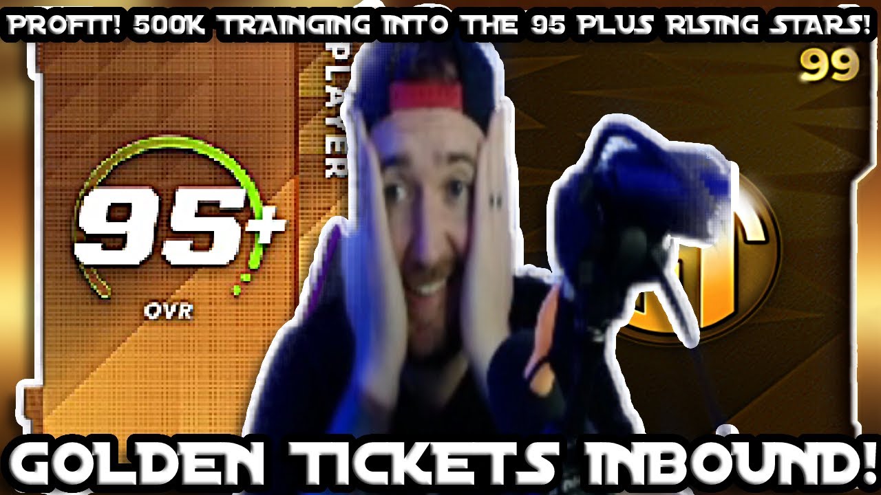 WE MADE PROFIT! 500K TRAINING INTO THE 95+ RISING STAR REROLLS! GOLDEN TICKETS INBOUND! MADDEN 22