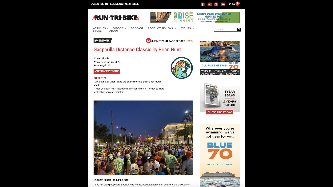 Race Reports On Run Tri Bike