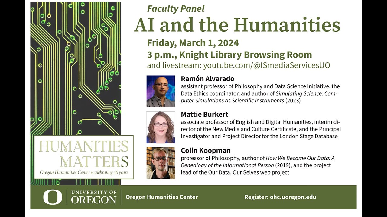 Faculty Panel “AI and the Humanities”