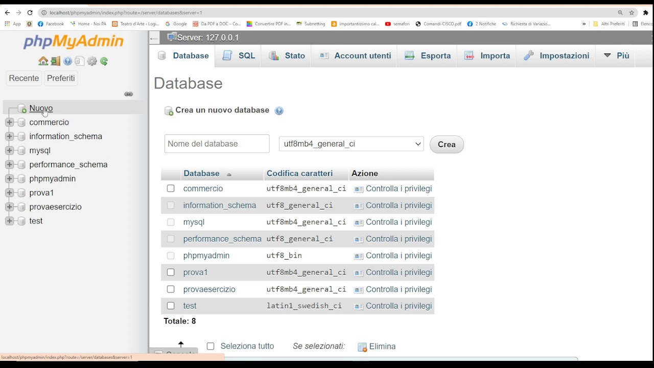 PHPMyAdmin #1 Introduzione