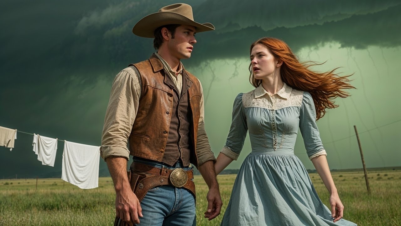 “Get Inside… Before It’s Too Late,” The Rancher Ordered — She Stared at Him, Trembling