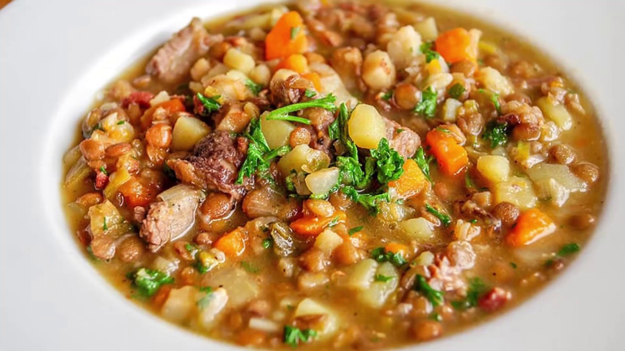 Red lentil stew | Mancare de linte rosie