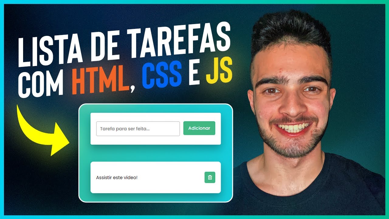 Crie Uma LISTA DE TAREFAS com HTML, CSS & JavaScript