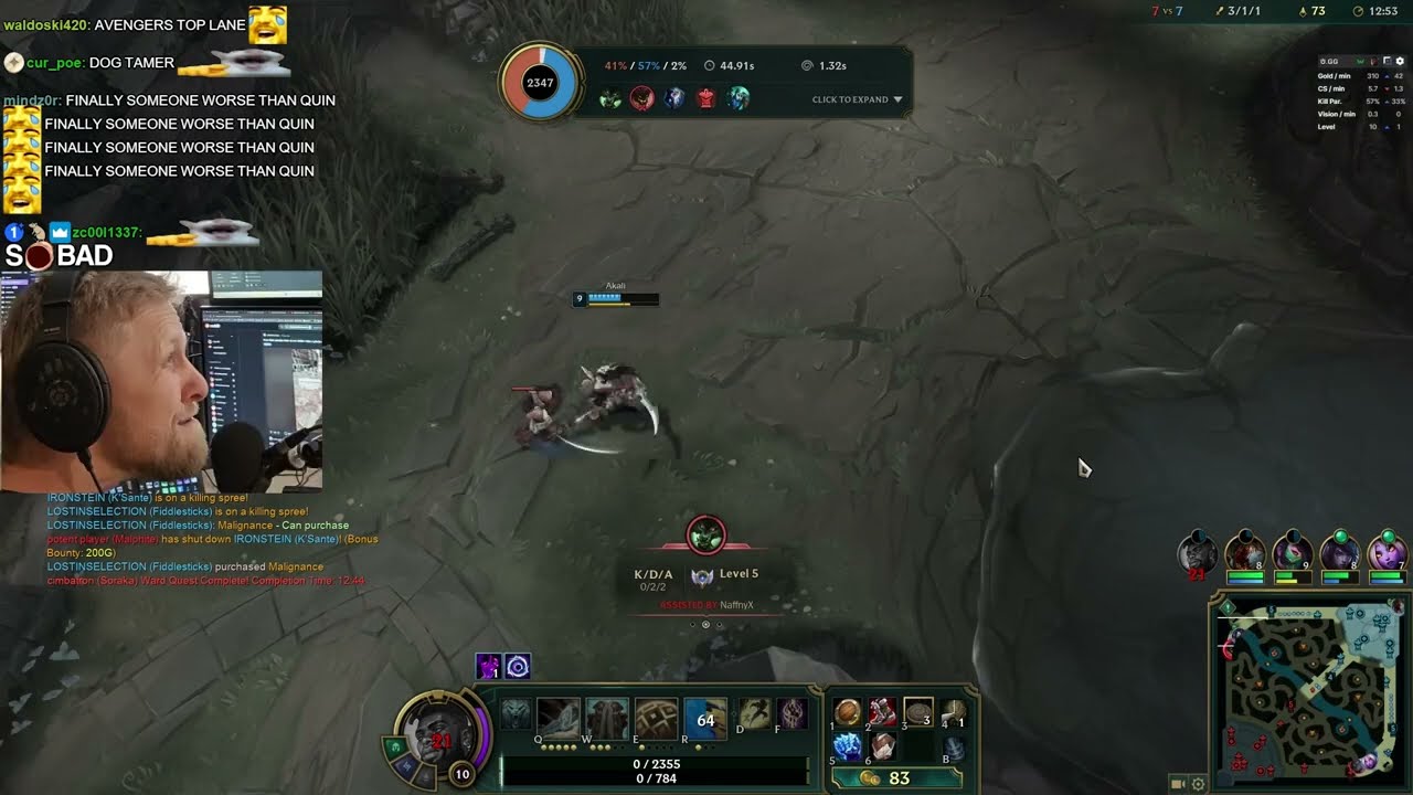 Quin Plays League of Legends | Day 7