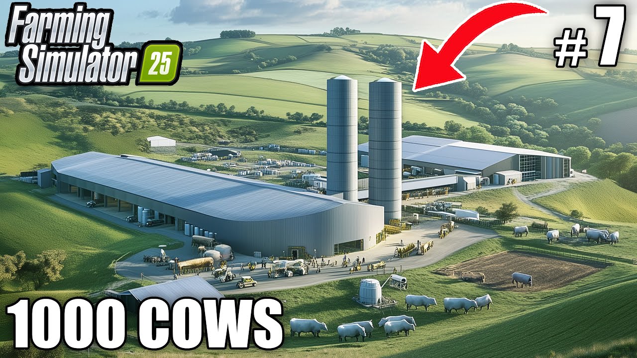 BUILDING a NEW 1000 Cows Farm | 1000 COWS FARM - Farming Simulator 25 | Ep 7