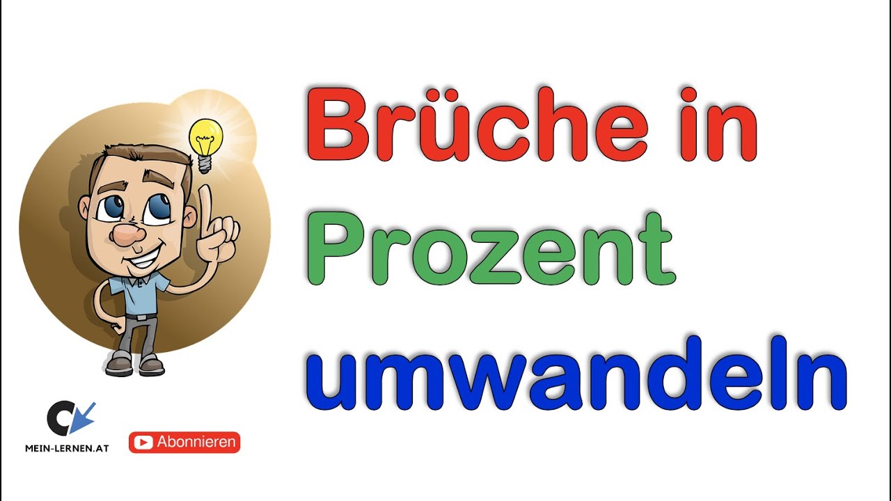 Brüche in Prozent umwandeln Übung 1
