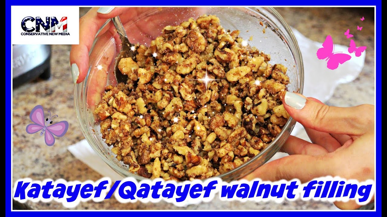 How to make Katayef/Qatayef Walnut Filling in 4K Ultra HD - (part 2)