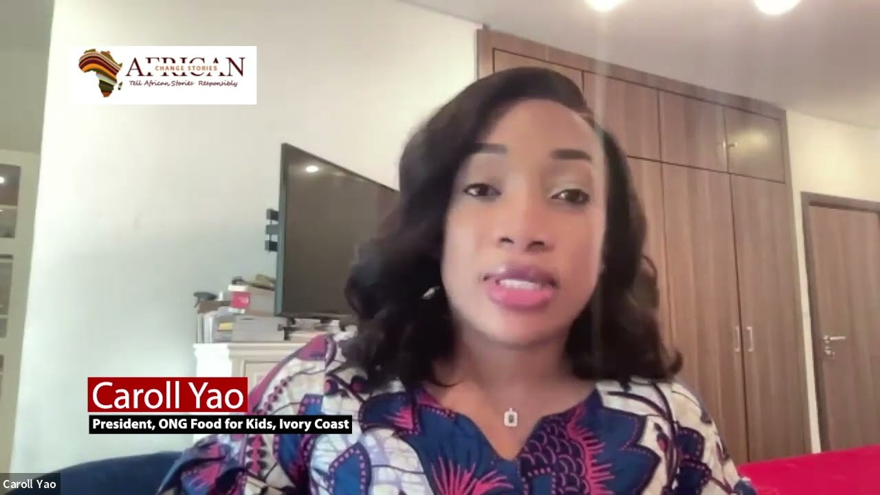 CAROLL YAO, ONG Food for kids in Ivory Coast helping students to stay in school