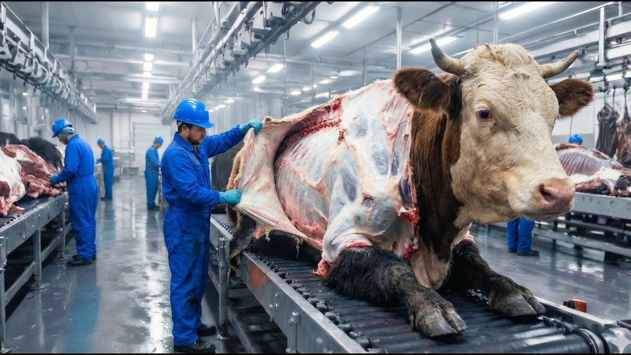 Inside the Cow Leather Factory | How Million-Dollar Products Are Made from Cow Skin (Full Process)