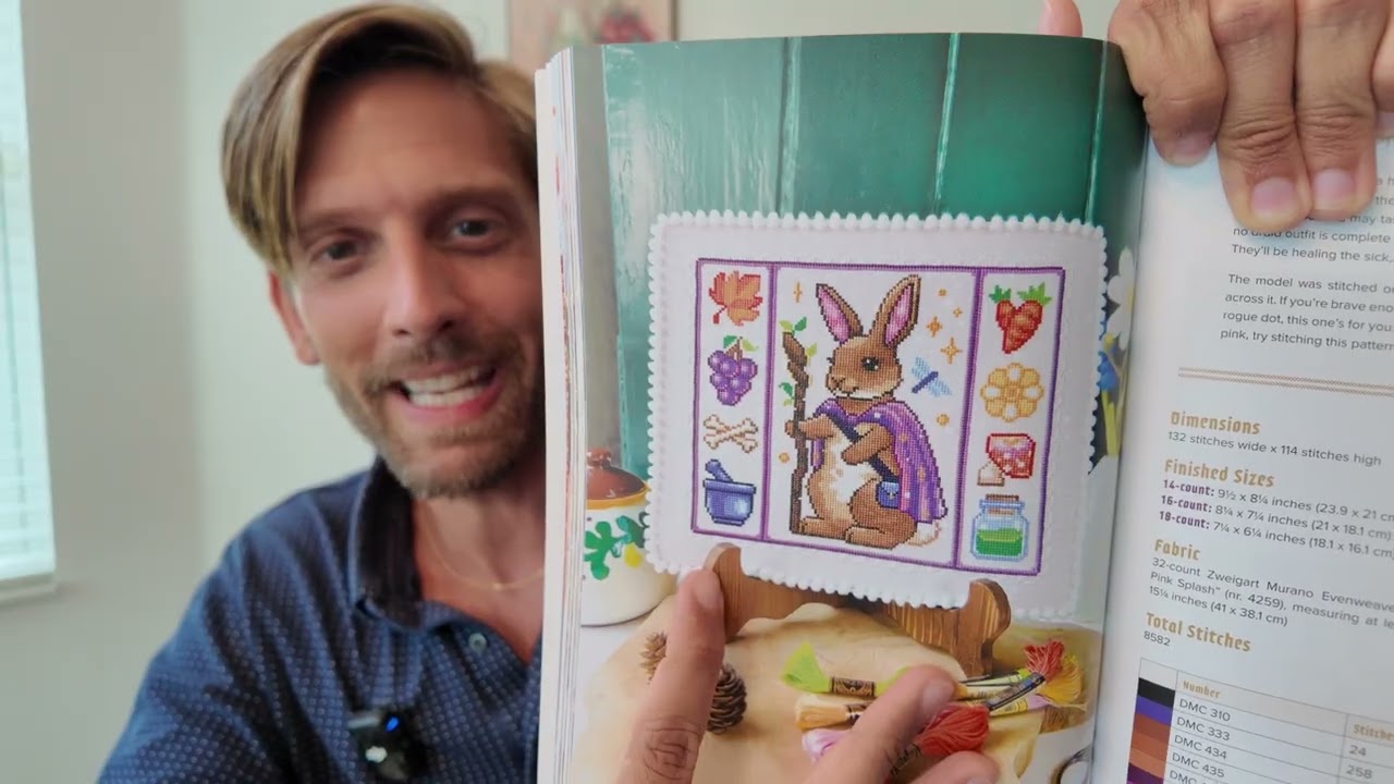 Flosstube Extra: Fantasy Cross-Stitch Book Flip Through from NeedleLot Designs