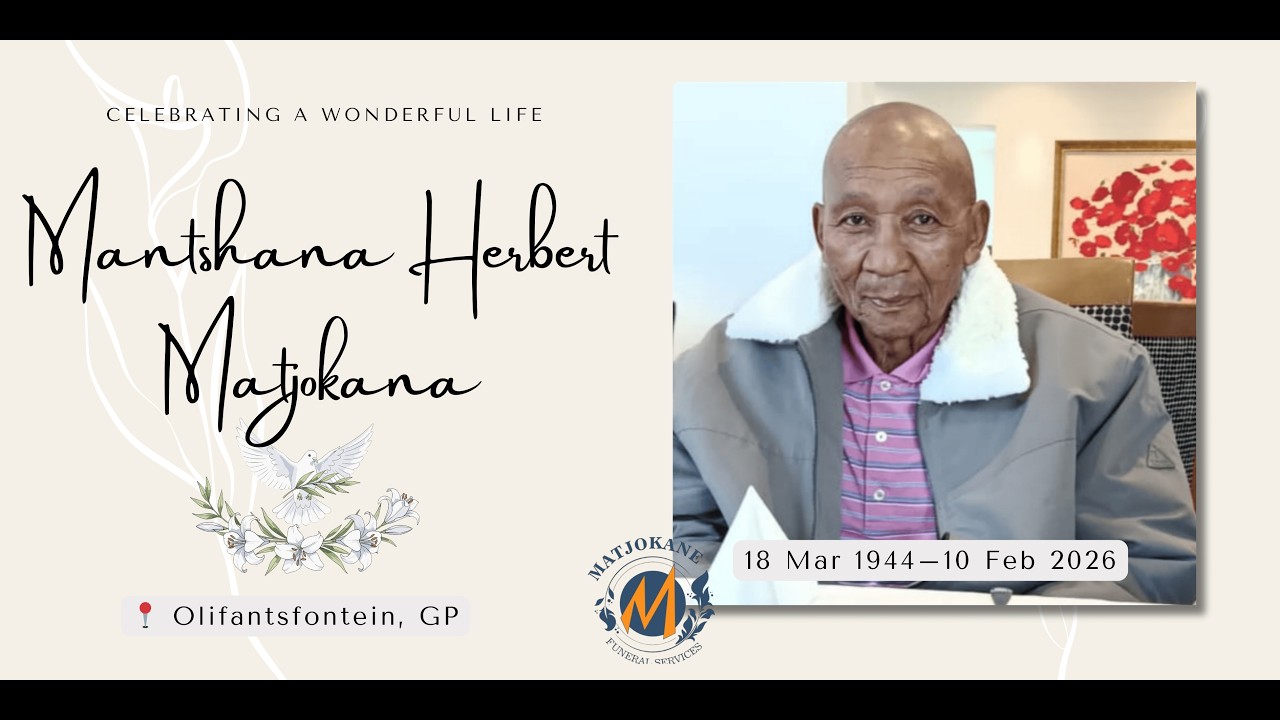 Mantshana Herbert Matjokana Funeral Service