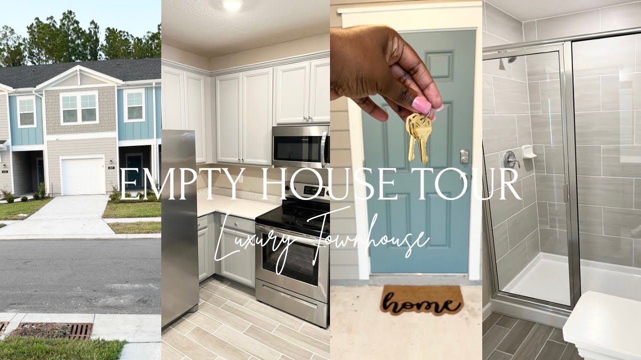 NEW CONSTRUCTION EMPTY HOUSE TOUR| LUXURY TOWNHOME| Eboni Ebo