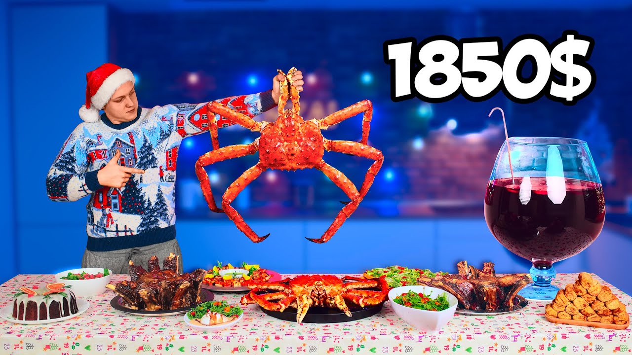 Le dîner de Noël le plus cher pour 1850$ / Caviar / Escargots / Crabe Royal / Bœuf Marbré