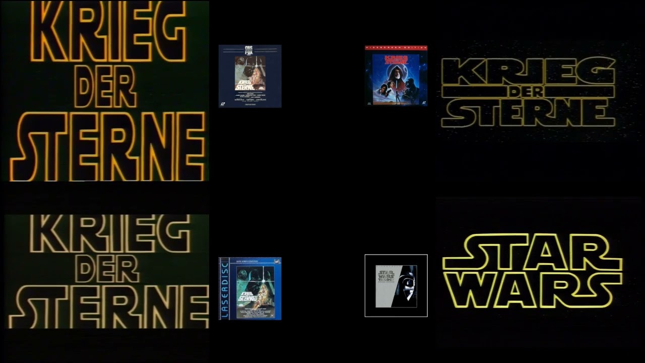 Star Wars - A New Hope (Intro) – Vier LaserDisc-Versionen im Split-Screen-Vergleich