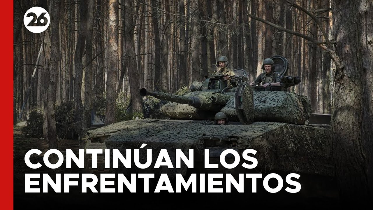 Continúan los enfrentamientos entre Rusia y Ucrania en Kursk
