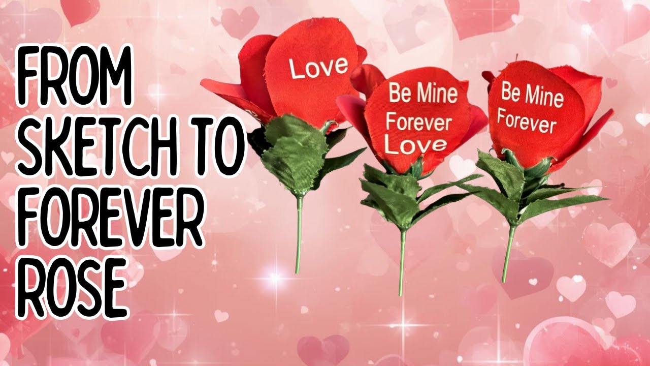 Forever Rose 🌹 | How to Put HTV on Fake Roses Using Silhouette (DIY Tutorial)