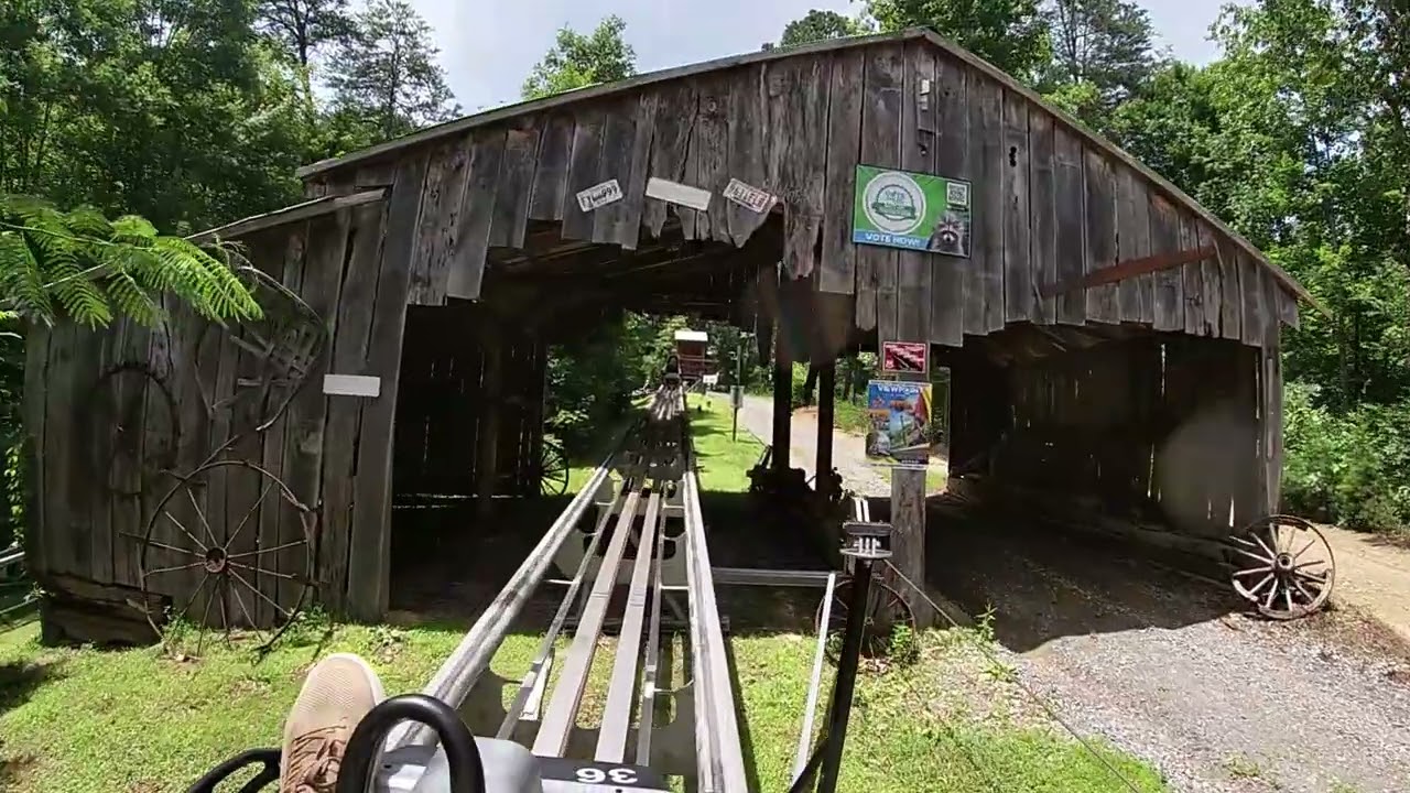 Rocky Top Mountain Coaster POV Самые длинные альпийские американские горки в Пиджен-Фордж!